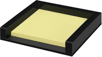 Imagen del producto de WEDO 631801 WEDO Acryl Zettelbox Black Office mit Haftnotizblock