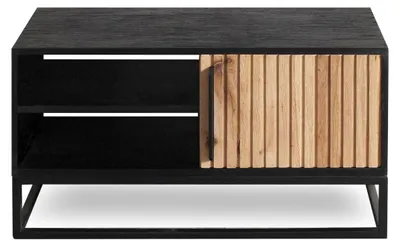 Produktbild von NAMIBIA Couchtisch 88x40 mit 1 Holztür/2 Ablagen