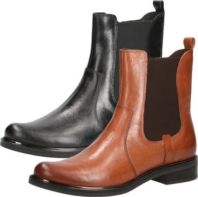 Produktbild von Caprice Damen Chelsea Boots Stiefeletten Leder 9-25304-27, Größe:38.5 EU, Farbe:Braun