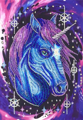 Obrázok produktu pre Norimpex Diamant-Gemä lde 7D Starry Unicorn 30x40cm