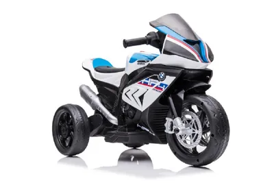 Immagine prodotto di Veicolo per bambini - Moto elettrica per bambini - Triciclo - Licenza BMW - Modello HP4-Bianco