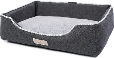 Obrázok produktu pre DOTTY Miesto na spanie Pelech pre psa Pohovka pre mačku Útulný pelech pre malé a stredné psy, sivý, veľkosť M (65 cm x 50 cm)