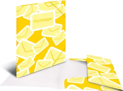 Produktbild von HERMA Postmappe A4 mit Gummizug, PP, A, Polypropylen (PP), Mehrfarbig, China