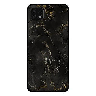 Produktbild von Smartphonica Handyhülle für Samsung Galaxy A22 5G mit Marmordruck - TPU-Hülle mit Marmor-Design - Schwarz
