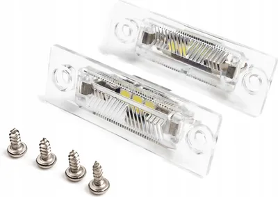 Image de 2 lampes LED pour plaque d'immatriculation VW T5, PASSAT B5, B6, TOURAN