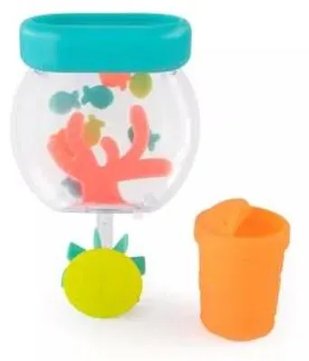 Obrázok produktu pre Hračka do kúpeľa "Kŕmenie rybičiek" - Montessori hračka do vody s prísavkou, bez BPA, od 6 mesiacov