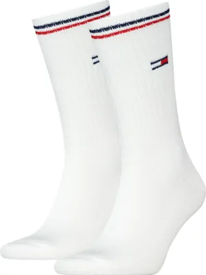 Produktbild von TOMMY HILFIGER Uni Sportsocken, 2er Pack - UNI Iconic Sock, Tennissocken Weiß 39-42