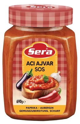 Produktbild von Ajvar scharf – Paprika-Auberginen-Gemüsezubereitung 690g