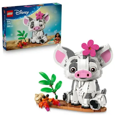 Immagine prodotto di LEGO | Disney Vaiana 43292 Pua - Giocattolo da costruzione per bambini dai 9 anni in su - Decorazione "Maialino"