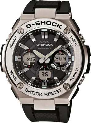 Produktbild von Casio Herren Solar Sportuhr GST-W110-1AER, Schwarz, Resin, Mineralglas, Durchmesser 48 mm, Höhe 16 mm, Kaliber 5444
