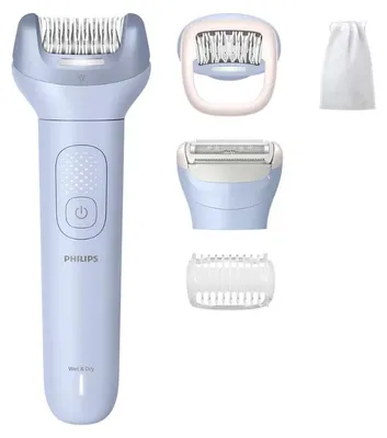 Zdjęcie produktu dla Philips Epilator Series 8000 BRE709/00 Bezprzewodowy depilator; do użytku na sucho i mokro, Niebieski, 32 pęset(y), Depilacja, Golenie, 70400 RPM, Bateria, Wbudowana bateria