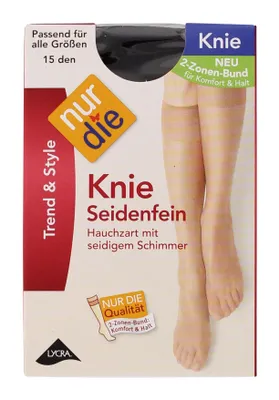 Produktbild von NUR DIE Kniestrümpfe Seidenfein 15 DEN - schwarz - one size