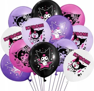 Produktbild von KUROMI Ballons, Geburtstagsset, Dekoration, BALLONS, GROSSE GEBURTSSTAGS-BALLONS