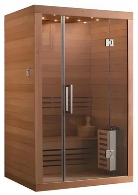 Obrázek produktu pro Sauna z masivního dřeva Sauna z přírodního dřeva Sauna z dřeva Wellness sauna 150x100 cm