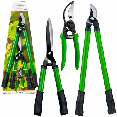 Immagine prodotto di Set Forbici Da Siepe Da Giardino Con Custodia 3 Pz.