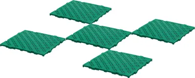 Produktbild von 5 Stück Bodenroste 500 x 500 x 25 mm in Grün