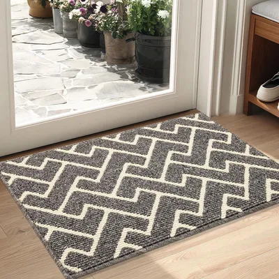 Immagine prodotto di Tappetino per interni, 50 x 80 cm, grigio. Tappetino antiscivolo, assorbente e ideale per raccogliere lo sporco