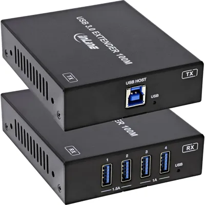Produktbild von InLine 57886D, 100 m, Kabelgebunden, Schwarz