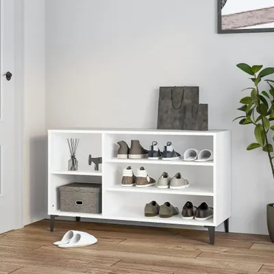 Produktbild von "2026 Promotion" Schuhschrank, Schuhkipper, Schuhregal, Weiß 102x36x60 cm Holzwerkstoff - Schuhständer CC28585