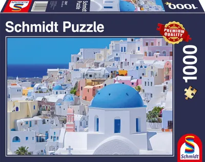 Produktbild von Schmidt Spiele 58947 Puzzle Santorini - 1.000 Teile
