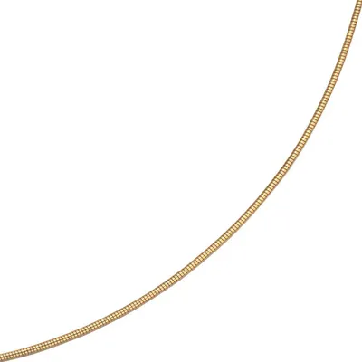 Produktbild von 1,1mm Halsreif Reif 14Kt 585 Gold Gelbgold rund 50cm Halskette Halsschmuck