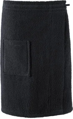 Produktbild von Funlike Kilt kurz S/M schwarz Baumwolle Frottee 400g/m² 60x152