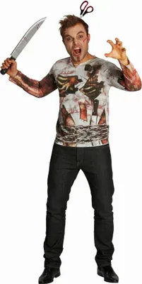 Produktbild von RUBIE'S Zombie Shirt Uni, Größe XXL