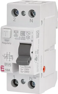Immagine prodotto di Efi-P2 Ac 16/0,03 Relè Di Scarico Corrente