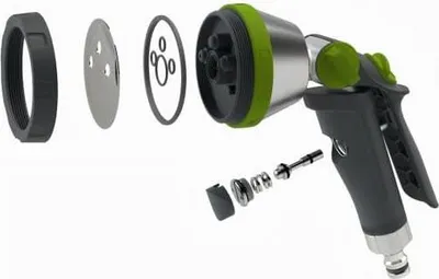 Image de GEKA plus Multibrause 5S mit 5 Sprühbildern, Softgrip, Brausekopf Alu, 46.1000.9