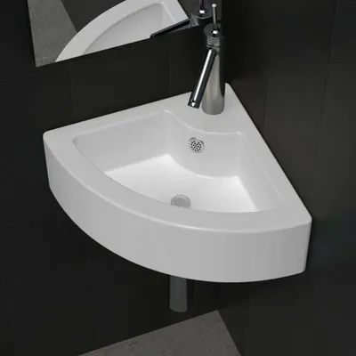 Obrázok produktu pre vidaXL Umývadlo s prepadom 45 x 32 x 12,5 cm Biele