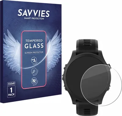 Produktbild von Savvies Schutzglas für Garmin Forerunner 935 Displayschutz 9H Glas klar transparent