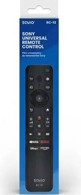 Obrázok produktu pre Savio RC-13, TV, IR Wireless, Tlačidlá, Čierna