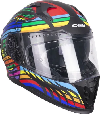 Image de Casque intégral CGM 311X BLAST SKULL bleu rouge noir mat taille M