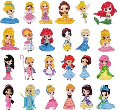 Produktbild von Kinder Diamond Malerei Set 24 Teile DIY Cartoon für Anfänger