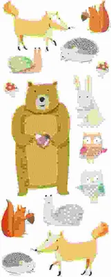 Produktbild von Sticker Tierische Freunde Rössler