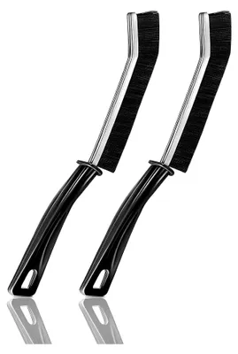 Produktbild von 2 Stück Spaltreinigungsbürste Fugenbürste, Hard-Bristled Fugen Reinigungsbürste für Tiefenreinigung von Fensterrillen,Badezimmern,Küchenspülen und Fliesenfugen