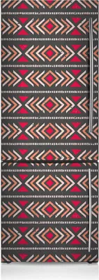 Produktbild von Kühlschrank Aufkleber Kühlschrankmagnete Dekoration Kühlschrankfolie 60x205 cm - Ethnisches Muster