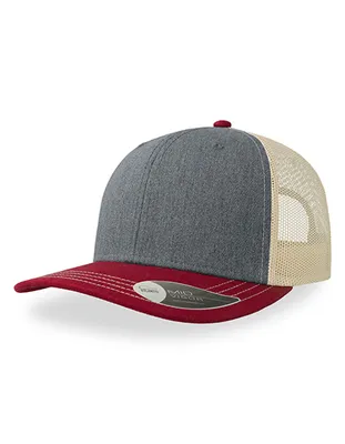 Obrázok produktu pre Atlantis SONIC | Sonic Cap, 6-panelová čiapka - Farba: Grey/Cardinal/Beige - Veľkosť: Jedna veľkosť