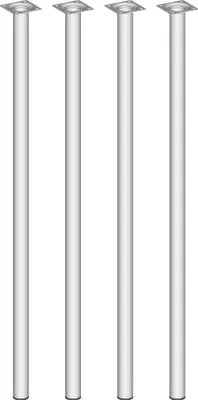 Produktbild von Element System Möbelfuß Set Möbelzubehör Burgund Weiß Langlebig Stabil Robust