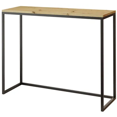 Produktbild von Furneo | Konsolentisch - 100 cm - Eiche Wotan /Schwarz - Hochwertig & Platzsparend