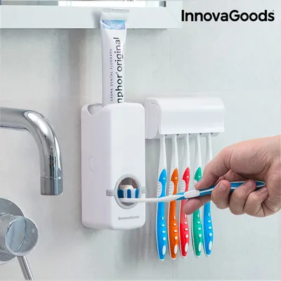 Produktbild von InnovaGoods Zahnpastaspender mit Bürstenhalter