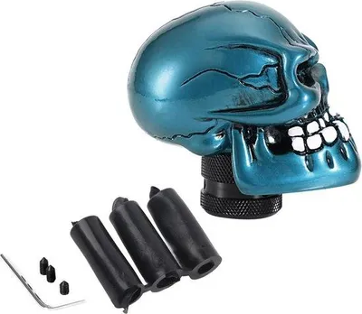 Productafbeelding van Koudgesmede versnellingspookknop, auto-accessoire, cyaanblauw
