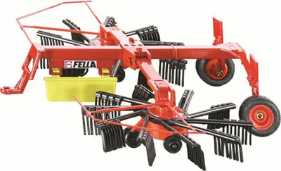 Zdjęcie produktu dla Siku 2451, Zgrabiarka wirowa, Wstępnie zmontowany, 1:32, Metal, Plastik, 3 lat(a), Czarny, Czerwony