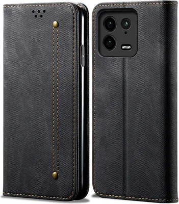 Obrázek produktu pro Xiaomi 13 Pro Pouzdro, Kožené Peněženkové Pouzdro s Magnetickým Uzavíráním a Stojánkem pro Xiaomi 13 Pro černé