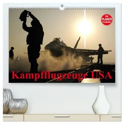 Produktbild von Kampfflugzeuge USA (hochwertiger Premium Wandkalender 2027 DIN A2 quer), Kunstdruck in Hochglanz