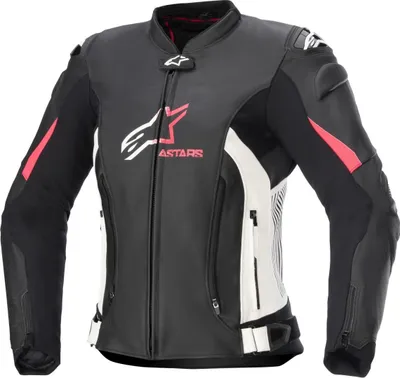 Obrázok produktu pre Alpinestars Stella GP Plus R V4 dámska bunda na motorku z kože/textilu, čierna/biela/ružová, 40