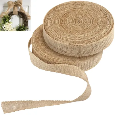 Productafbeelding van Set van 2 Jute Stropdassen 4 cm x 30 m voor Creatieve Projecten
