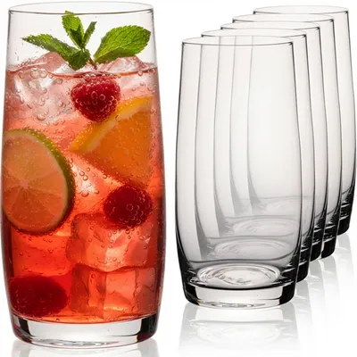 Produktbild von IMPERIAL glass Trinkgläser 440ml, 6er Set Longdrinkgläser und Wassergläser aus Glas, spülmaschinenfest