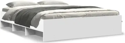 Produktbild von vidaXL Bettgestell ohne Matratze Weiß 160x200 cm Holzwerkstoff