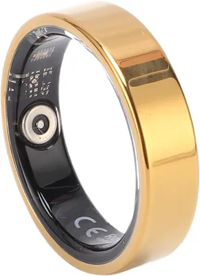 Image de Bague de suivi de la santé, dorée, avec contrôle gestuel, pour le fitness